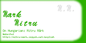 mark mitru business card